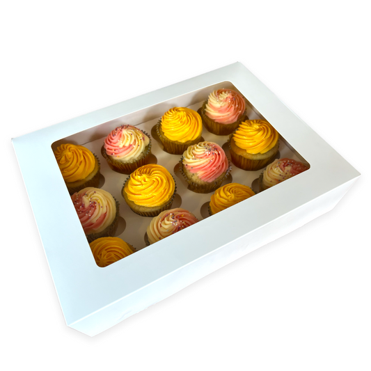 Premium 12 Cupcake Box x 25