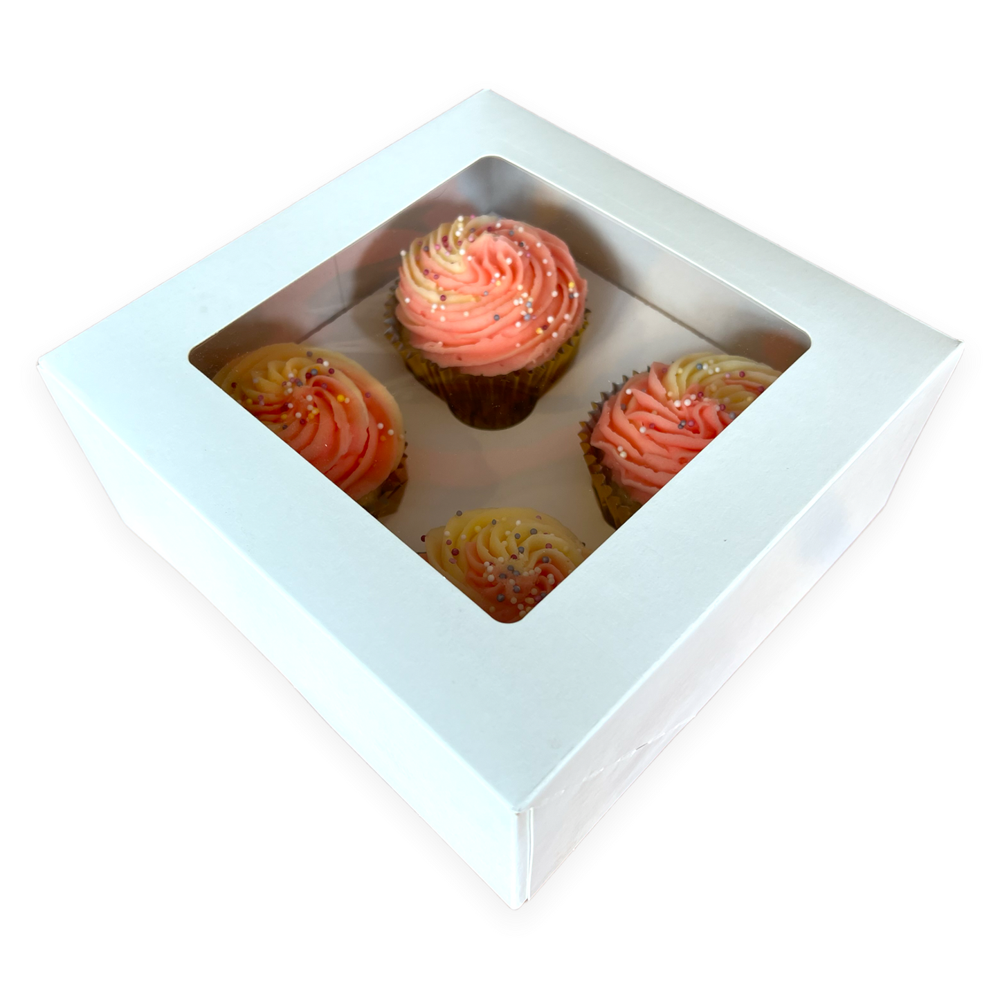 Premium 4 Cupcake Box x 25