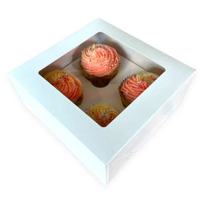 Premium 4 Cupcake Box x 25