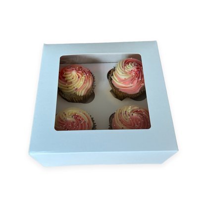 Premium 4 Cupcake Box x 25