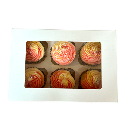 Premium 6 Cupcake Box x 10