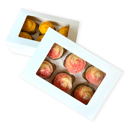 Premium 6 Cupcake Box x 10