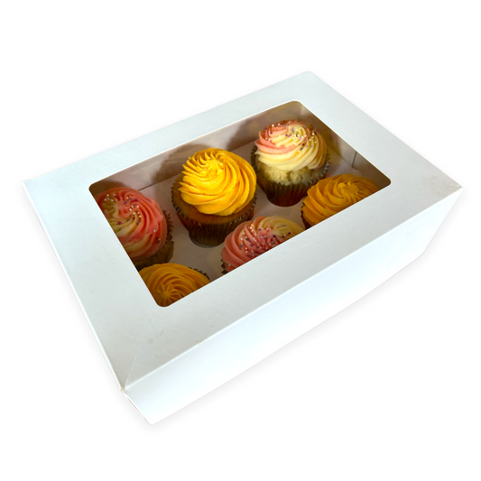 Premium 6 Cupcake Box x 10