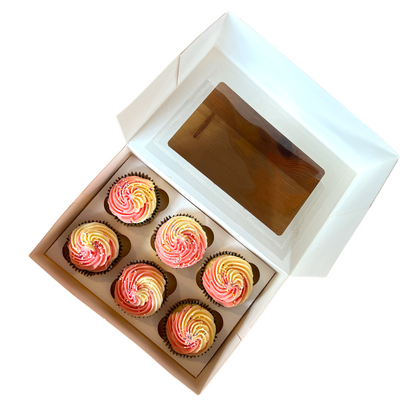 Premium 6 Cupcake Box x 10