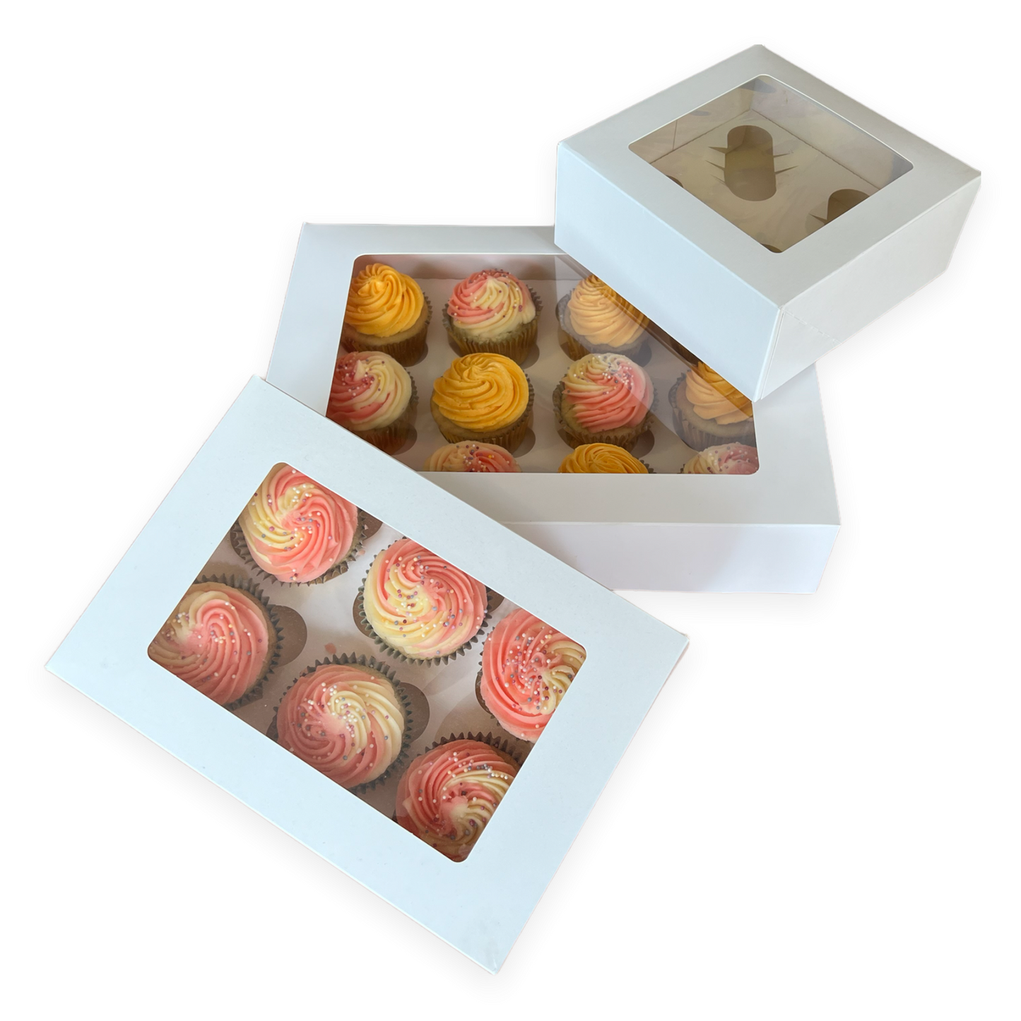 Premium 12 Cupcake Box x 25